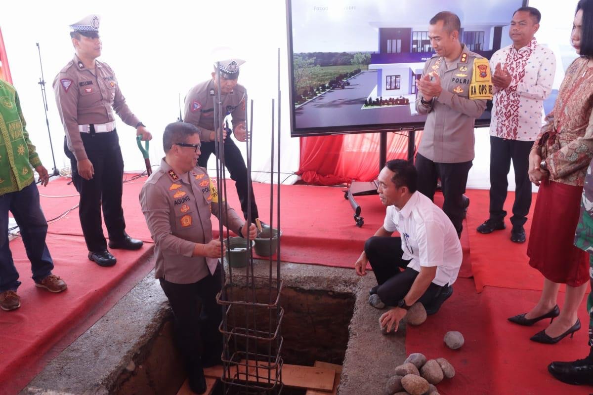 Kapolda Sumut Irjen Agung Resmikan Peletakan Batu Pertama Gedung Satlantas Polres Sergai