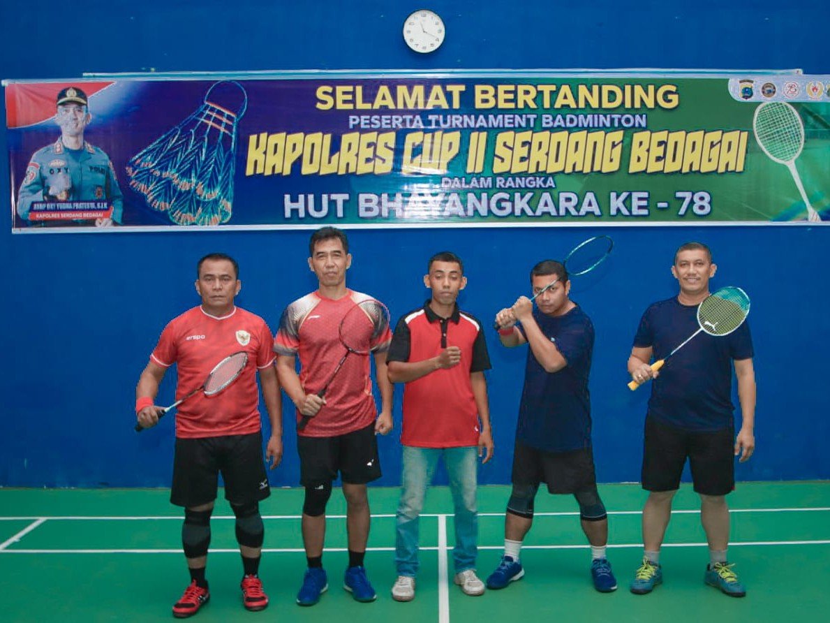 Semarakkan HUT Bhayangkara ke-78, Polres Sergai Gelar Pertandingan Olahraga Bagi Anak Muda