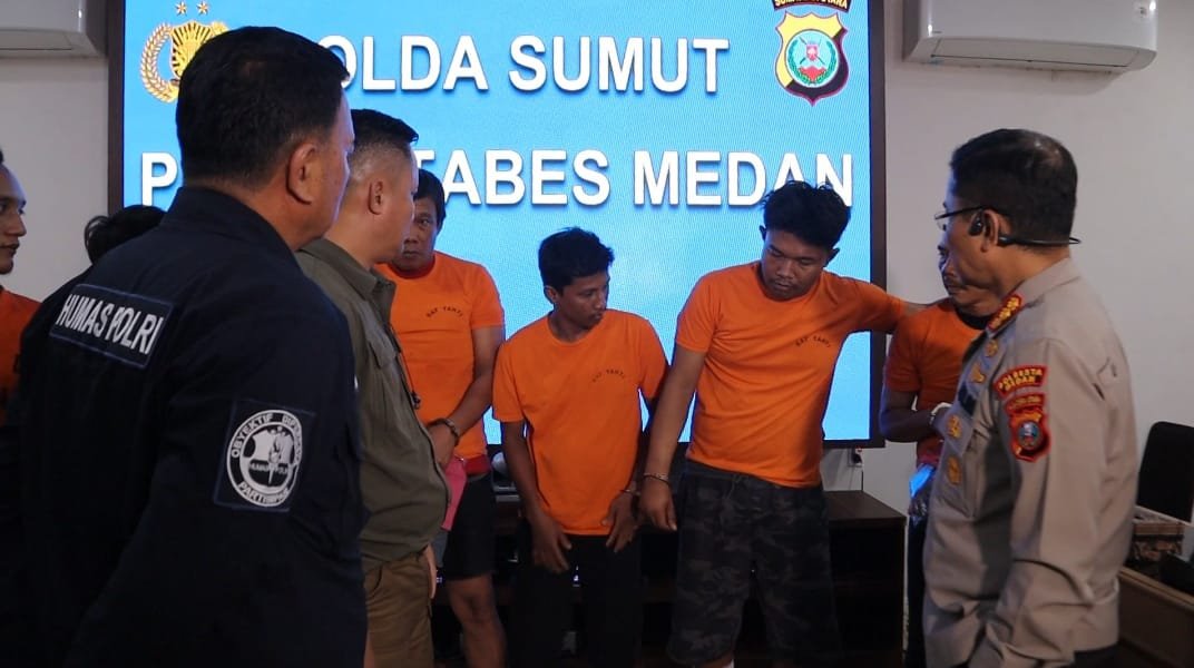 Polrestabes Medan Bekuk 7 Pencuri Motor, 3 Pelaku Ditembak
