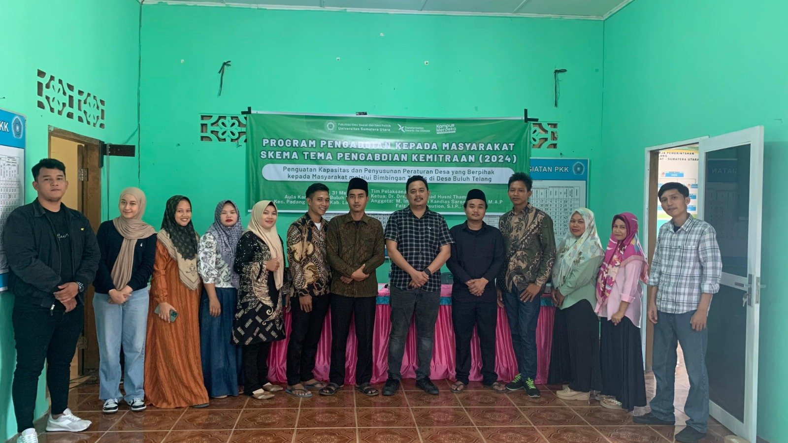 Tim Pengabdian USU Tingkatkan Kapasitas dan Penyusunan Peraturan Desa di Buluh Telang