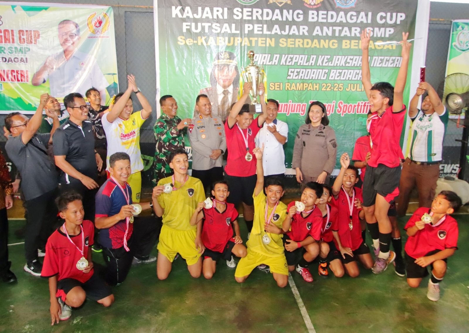 Kapolres Sergai Dukung Turnamen Kajari Cup Tingkat SMP di Serdang Bedagai