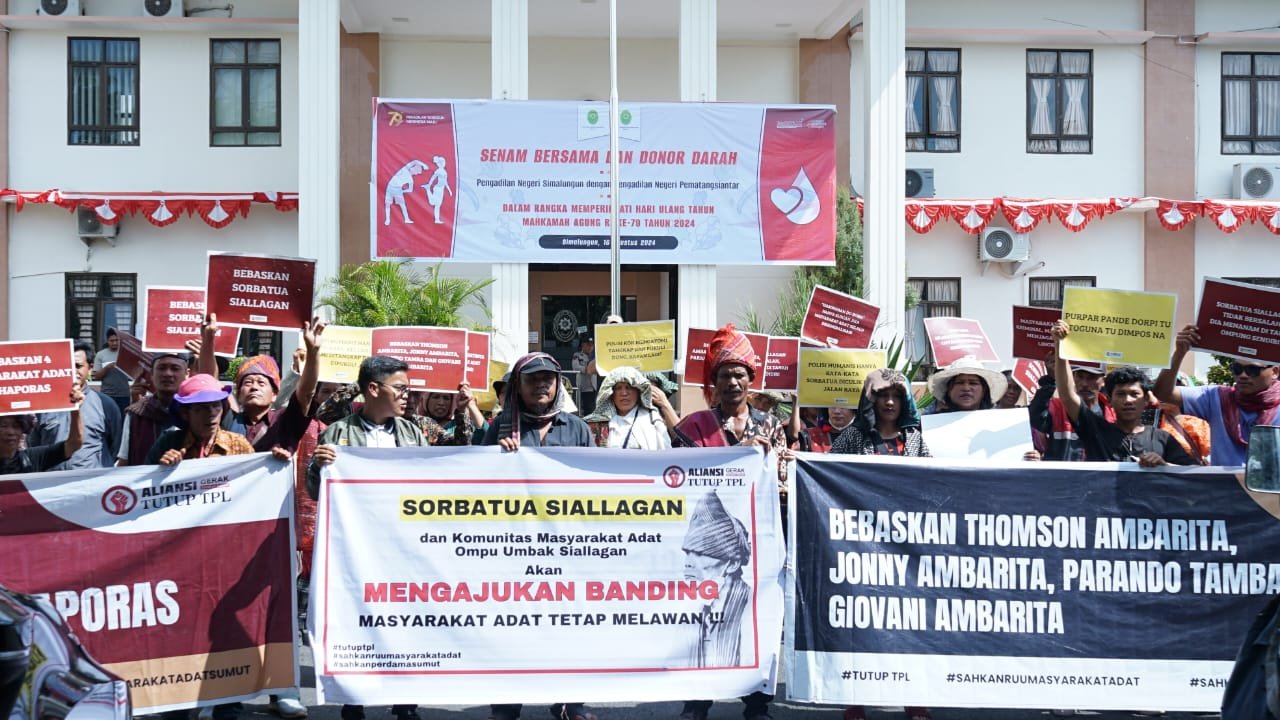 Tim Hukum Sorbatua Siallagan Ajukan Banding