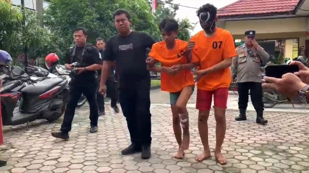 Polsek Helvetia Tangkap 2 Begal, Satu di 'Door'