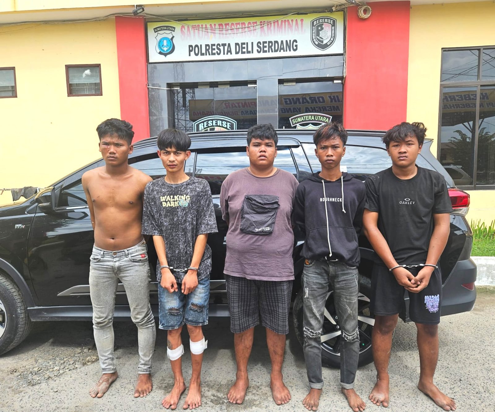 5 Perampok yang Bacok Tangan Korban di Deli Serdang Dibekuk