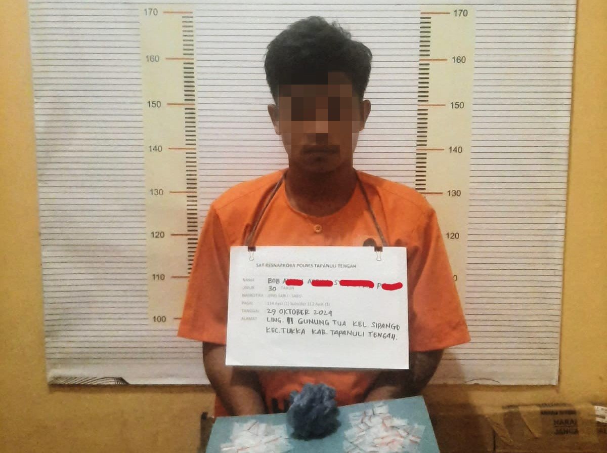 Pria Pengangguran di Tapteng Diduga Edarkan Narkoba