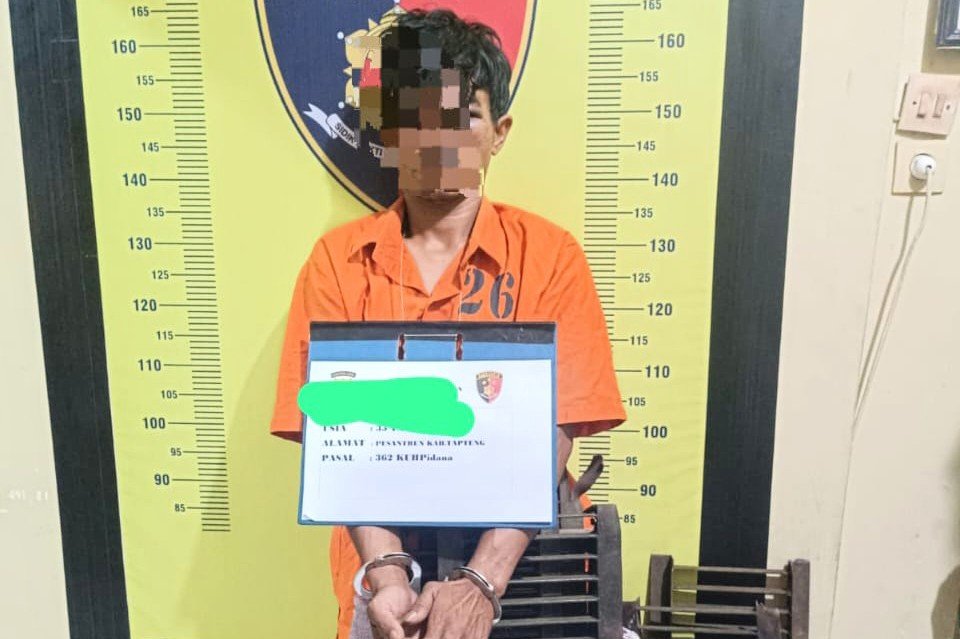 Warga Tapteng Ditangkap Curi Besi Penutup Selokan Sekolah di Kota Sibolga