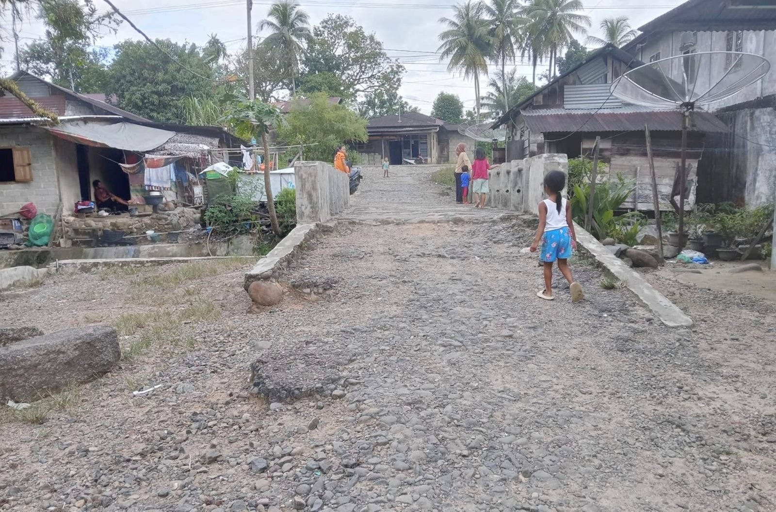 Miris, Warga di Tapteng Ini 10 Tahun Hidup dengan Kondisi Jalan Rusak