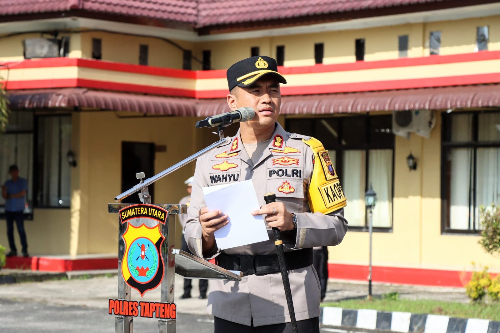 Kapolres Tapteng AKBP Wahyu Endrajaya Bungkam Terkait Kebakaran Rumah Ketua KPU
