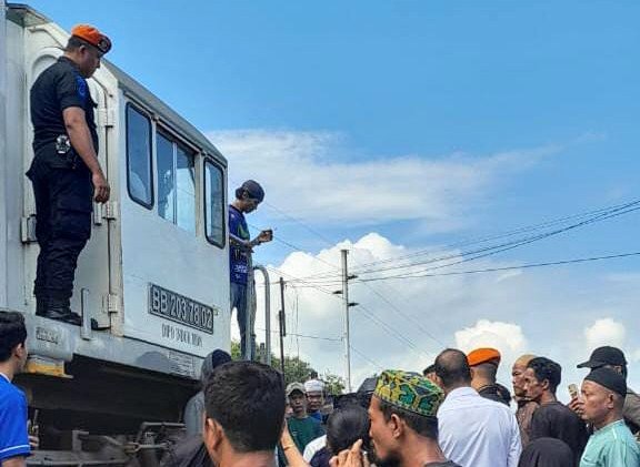 PT KAI Sumut Respons Aksi Warga Blokir Jalur KA di Kabupaten Batubara
