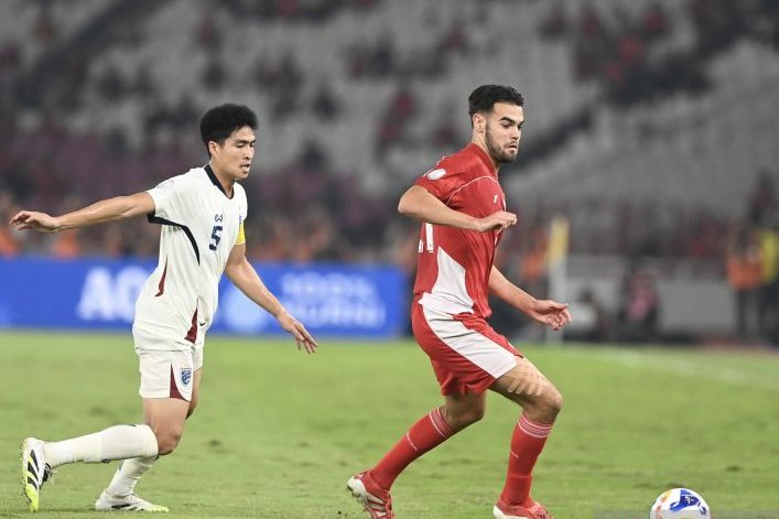 Sundulan Jens Raven Bawa Garuda Muda Samakan Kedudukan Lawan Thailand U-23 di GBK