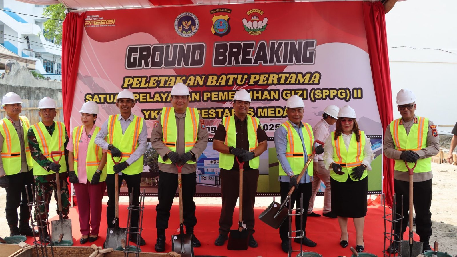 Polrestabes Medan Bangun Gedung SPPG Kedua di Deli Serdang