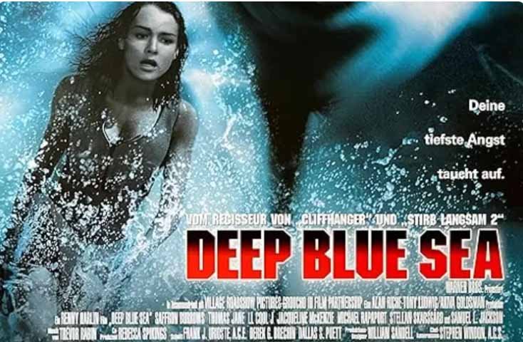 Sinopsis Film Deep Blue Sea: Kisah Dokter di Teror Ikan Hiu Di Sebuah Laut Terpencil Tayang di Bioskop Trans TV Malam Ini