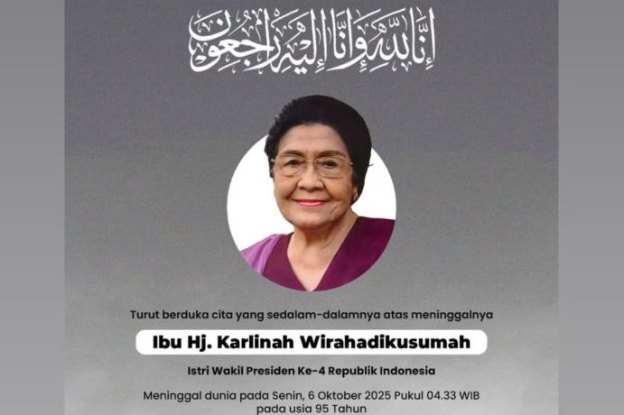 Wapres Gibran Sampaikan Duka Cita atas Wafatnya Karlinah Djaja Atmadja, Istri Wapres Ke-4 Umar Wirahadikusumah
