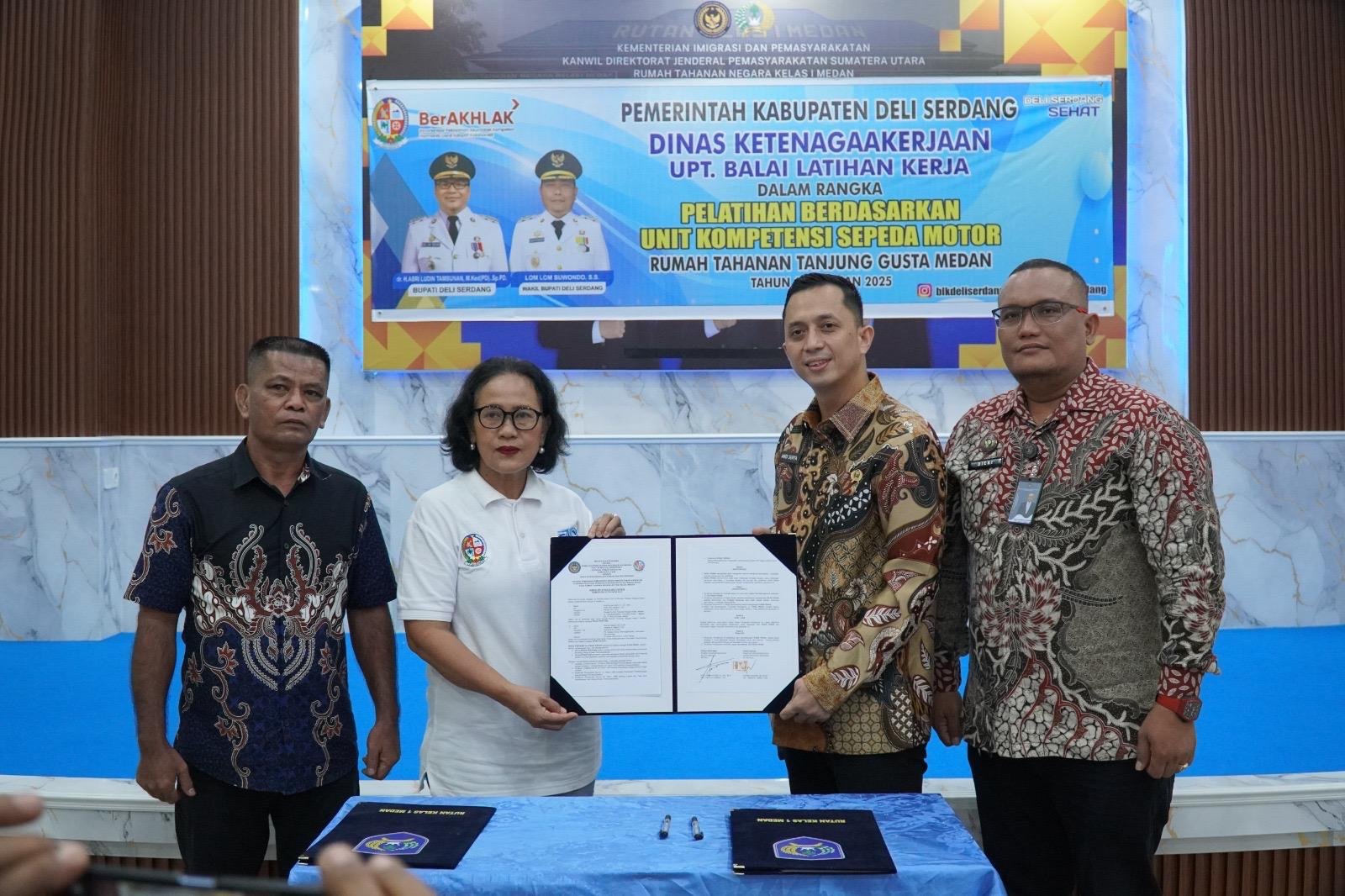Rutan Kelas I Medan Gelar Pelatihan Montir Sepeda Motor untuk Warga Binaan, Siapkan Skill Pasca Bebas