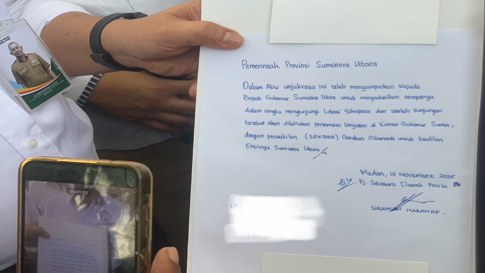 Bobby Nasution Tak Hadir, Sekber dan Sekda Sumut Teken Kesepakatan Kunjungi Sihaporas