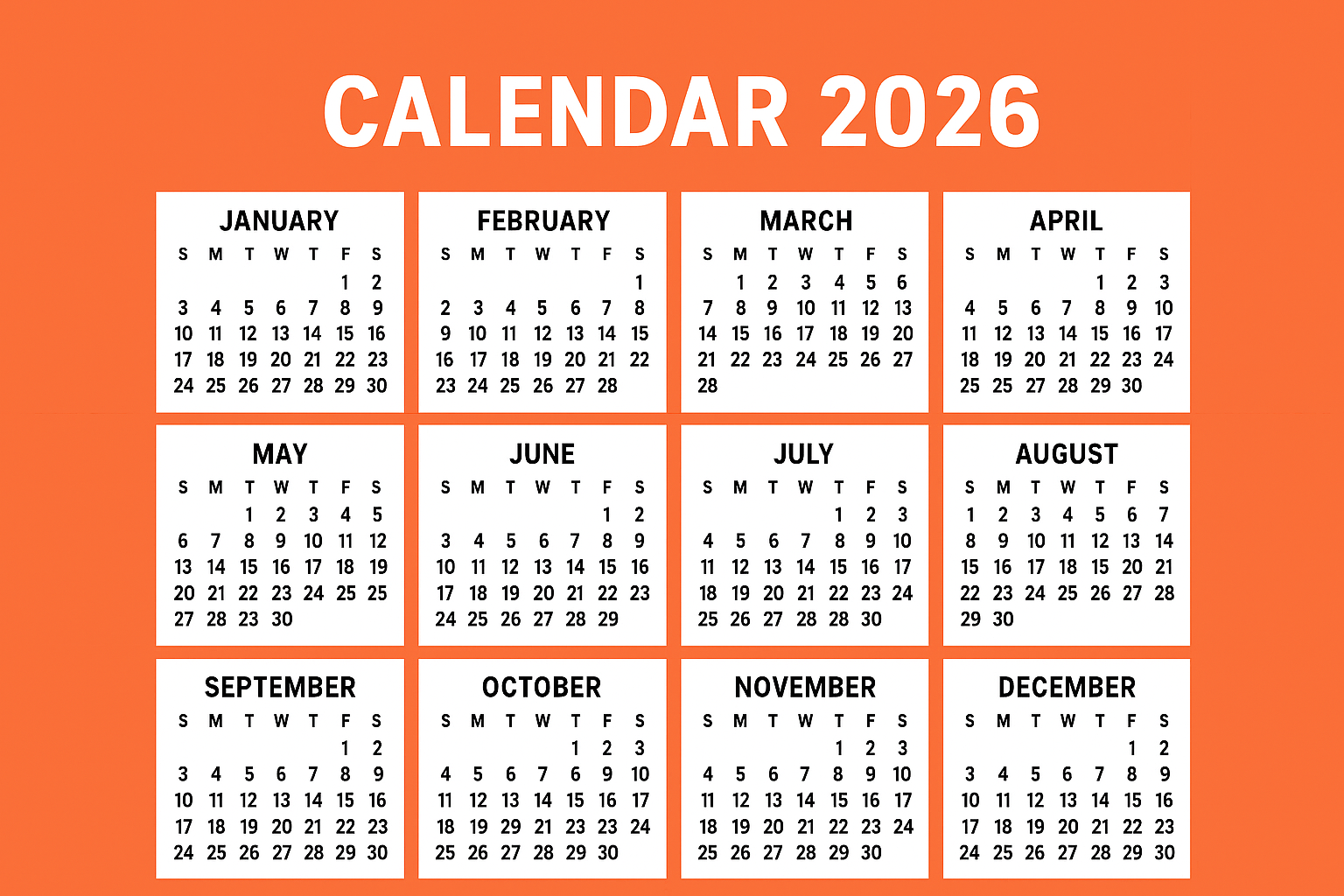 Kalender 2026 Lengkap dengan Long Weekend dan Cuti Bersama: Siap-Siap Liburan Panjang!