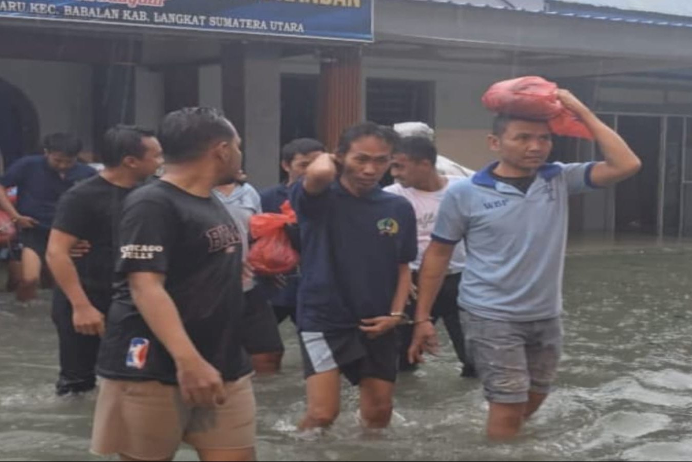 Rutan Pangkalan Berandan Terendam Banjir, 433 Narapidana Direlokasi ke UPT Lain