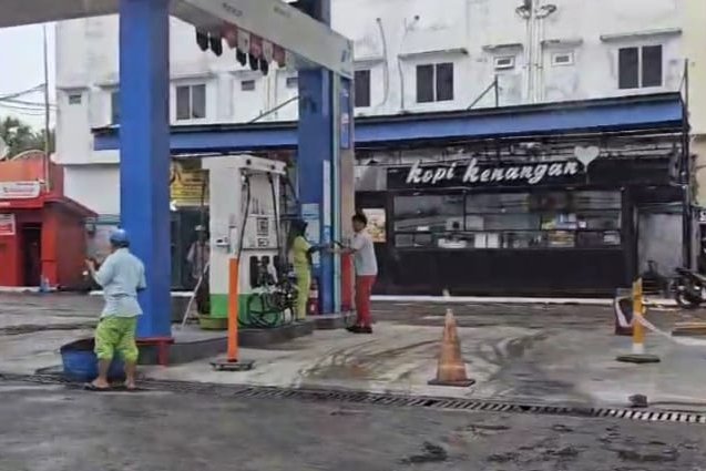 Polda Sumut Cek SPBU Medan saat BBM Langka Imbas Banjir