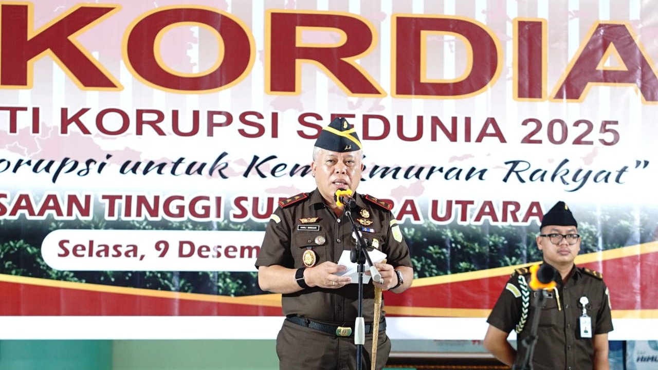 Hari Antikorupsi Sedunia: Kejati Sumut Klaim Kembalikan Ratusan Miliar Uang Negara Sepanjang 2025