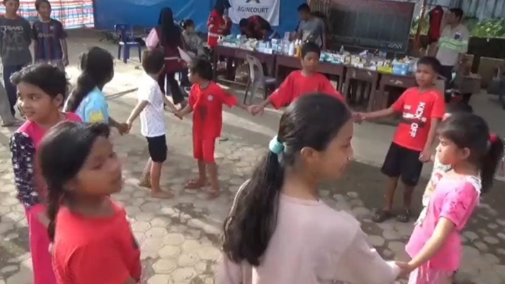 Ratusan Anak Korban Banjir di Tapsel Ikuti Trauma Healing, Begini Kondisinya