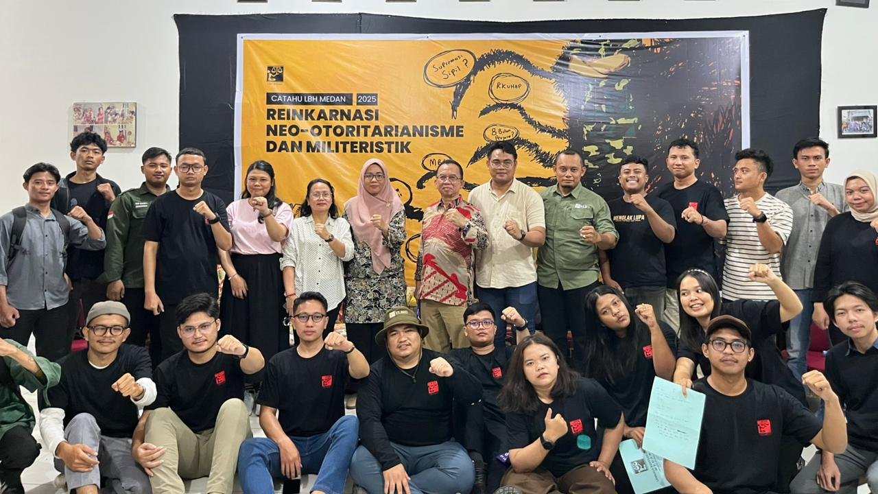 LBH Medan Luncurkan Catahu 2025, Soroti Reinkarnasi Neo-Otoritarianisme dan Militerisasi Ruang Sipil