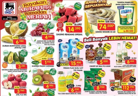 Promo Murah Meriah JSM Superindo 30 Januari-1 Februari 2026: Diskon 40% Jelang Ramadan