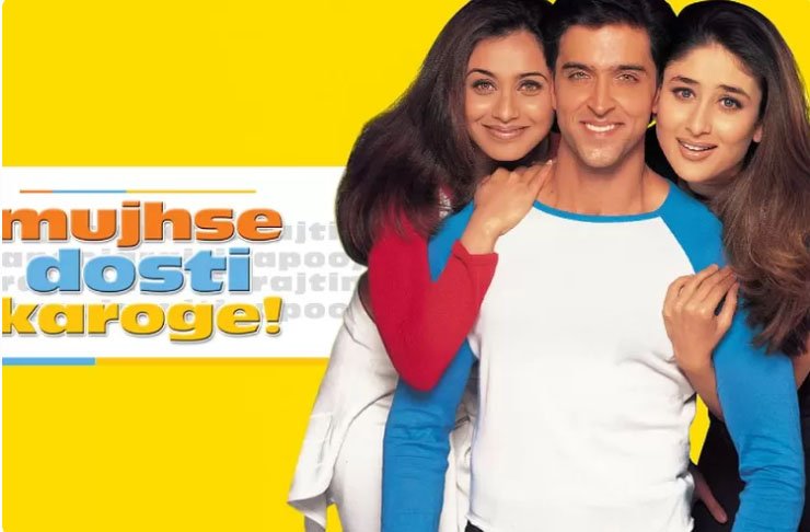 Sinopsis Film Mujhse Dosti Karoge: Hrithik Roshan Jadi Sahabat Masa Kecil Rani Mukherjee Jatuh Cinta Tayang di Mega Bollywood ANTV