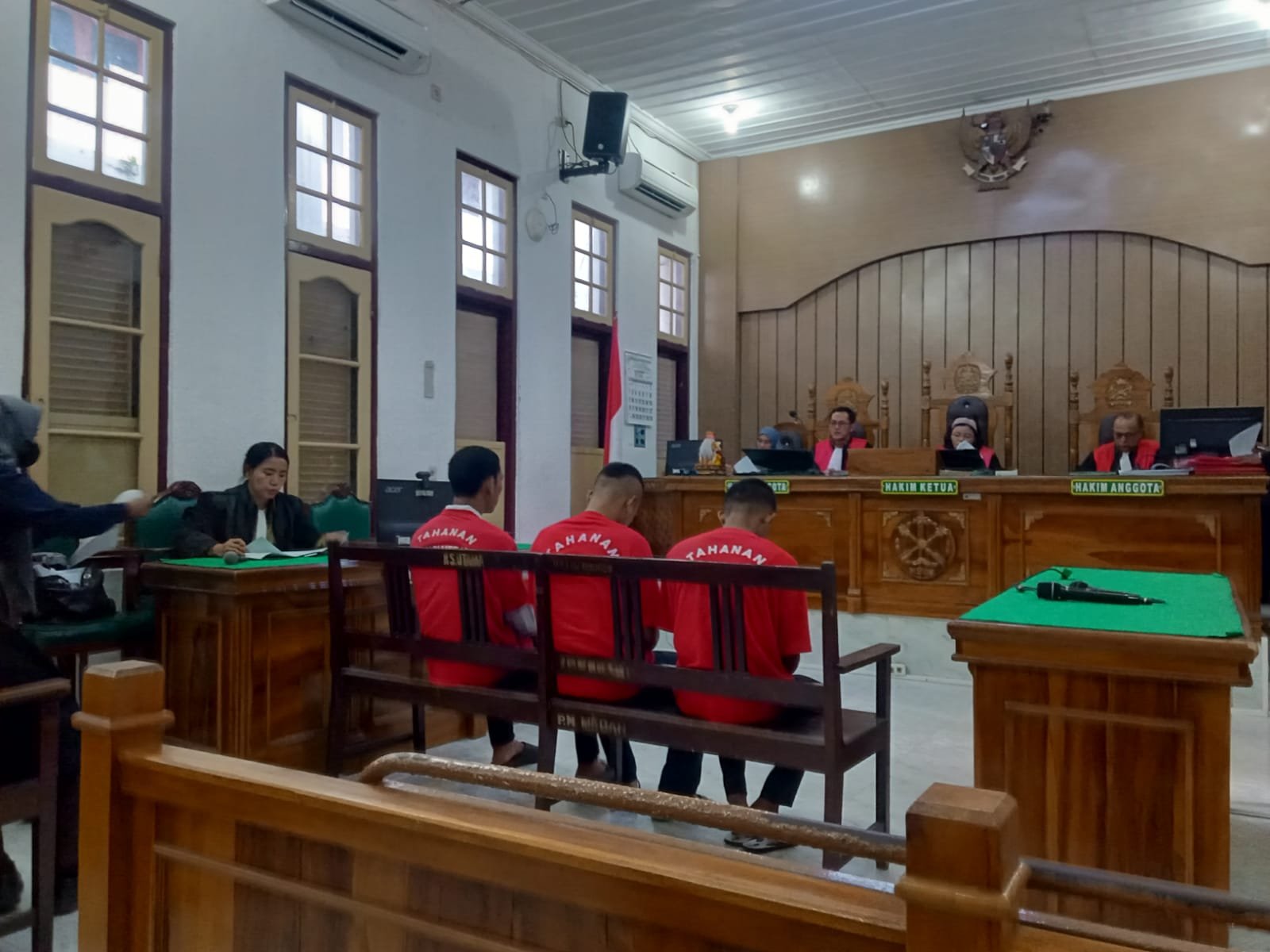 PN Medan Vonis 3 Pria Pembegal Sepedamotor 4 Tahun 7 Bulan Penjara