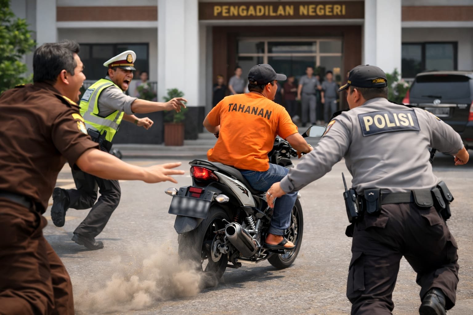 Tahanan Kasus Narkotika Kabur Usai Jalani Sidang di PN Lubukpakam