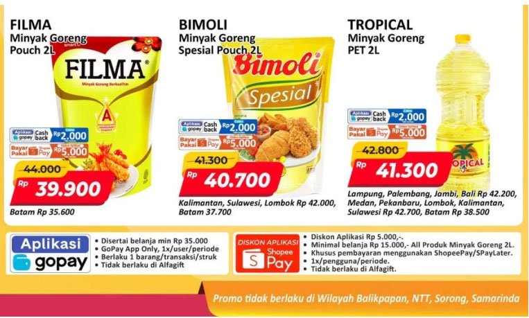 Promo Murah Meriah Alfamart 9-14 Januari 2026: Minyak Goreng Filma Super Hemat