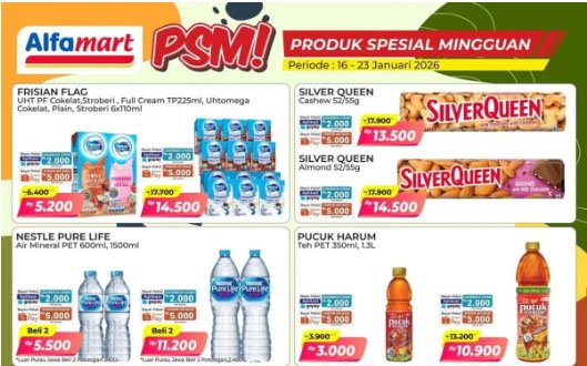Promo Murah Meriah Alfamart Periode 17-23 Januari 2026, Frisian Flag Isi 6 Jadi Rp 14.500