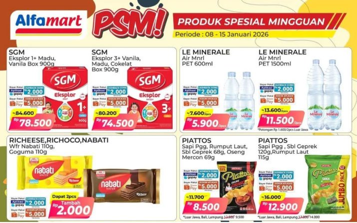 Promo Murah Meriah Alfamart Januari 2026: Belanja SGM Hingga Le Minerale Hemat