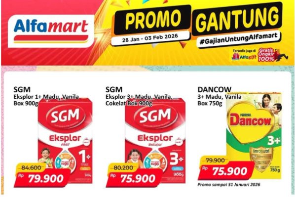 Promo Murah Meriah Alfamart Gantung di Akhir Januari 2026: SGM Hingga Lifebuoy Hemat