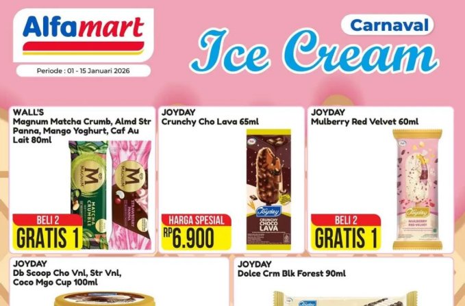 Promo Murah Meriah di Alfamart 2026: Es Krim Magnum dan Joyday Beli 2 Gratis 1