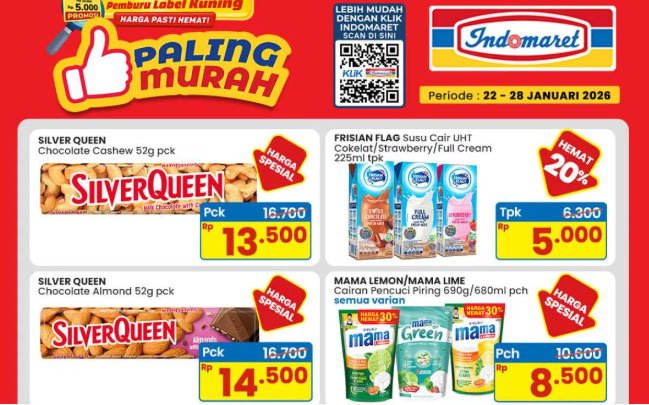 Promo Murah Meriah Indomaret 22-28 Januari 2026: Paling Murah, Ada Susu UHT Rp 5.000