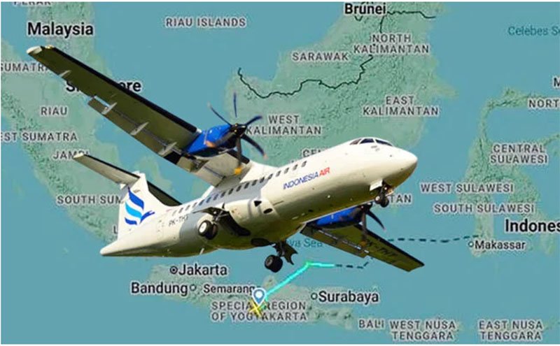 Nama-nama Penumpang dan Kru Pesawat ATR 400 Rute Yogyakarta–Makassar yang Hilang Kontak