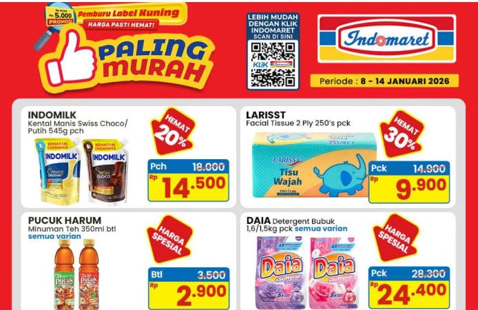 Promo Murah Meriah Indomaret Januari 2026: Diskon Daia dan Lifebuoy Spesial
