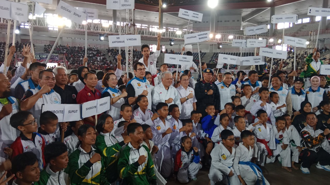 Kajati Sumut Buka Kejuaraan Karate Kajatisu Cup II 2026, Ratusan Atlet Ramaikan GOR Pancing