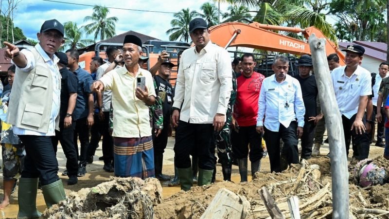 Banjir Tapanuli Tengah: Bobby Nasution Sebut Permukiman Bergeser Akibat Luapan Sungai Lopian
