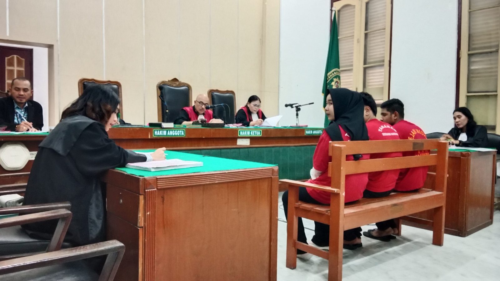 Tiga Muda-Mudi Didakwa Edarkan 10 Butir Ekstasi di Pajus Medan, Terancam 10 Tahun Penjara