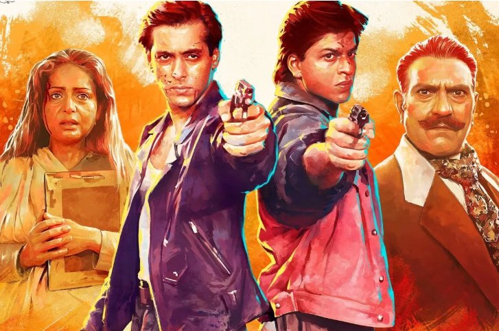Sinopsis Film Karan Arjun: Kisah Salman Khan dan Shah Rukh Khan Balas Dendam Tayang di Mega Bollywood ANTV