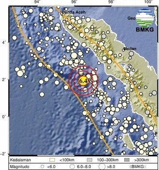 Gempa 6,4 SR Guncang Sinabang-Aceh, Terasa Hingga Medan