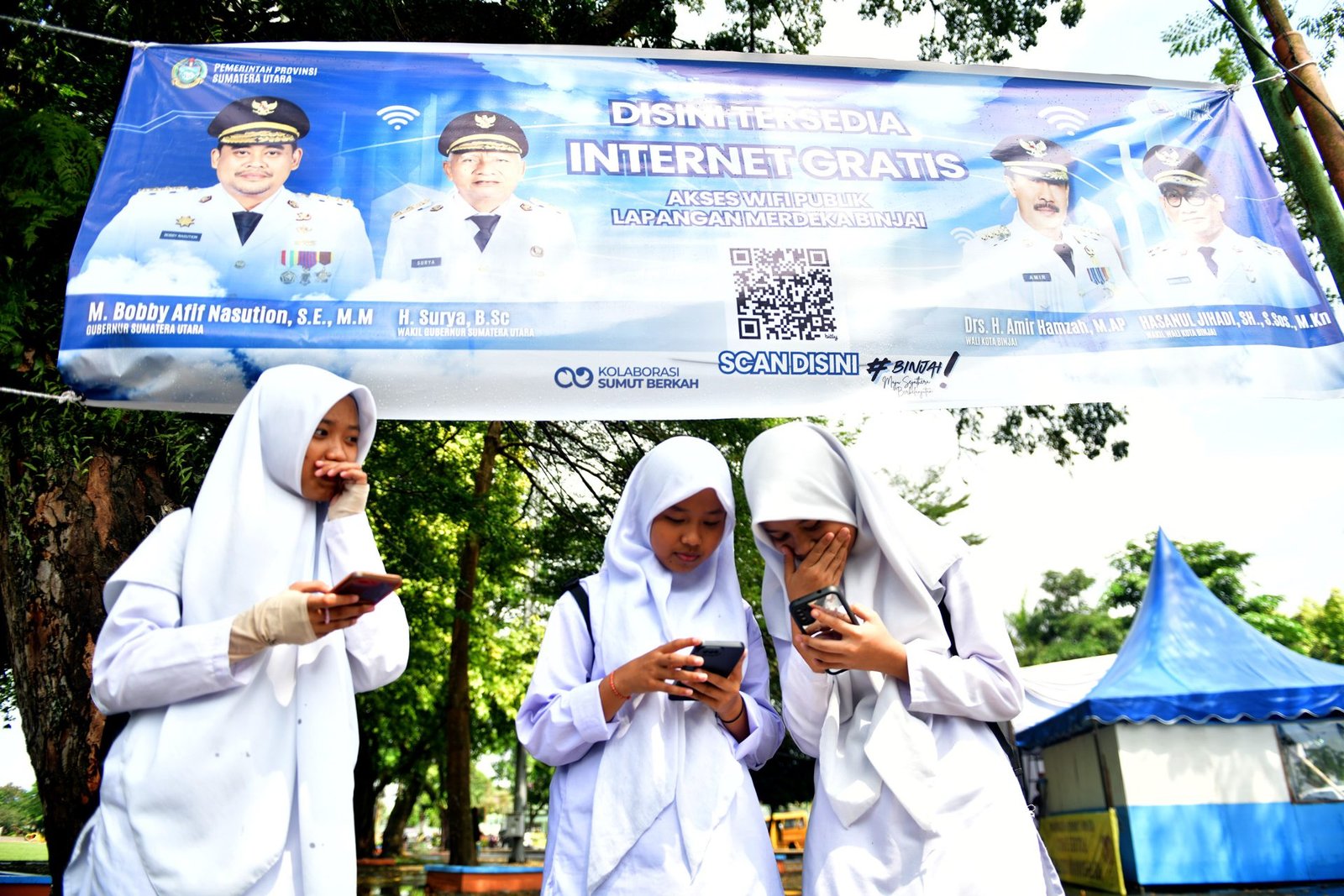 Warga Binjai Sambut Baik Program Internet Gratis Gubernur Bobby Nasution