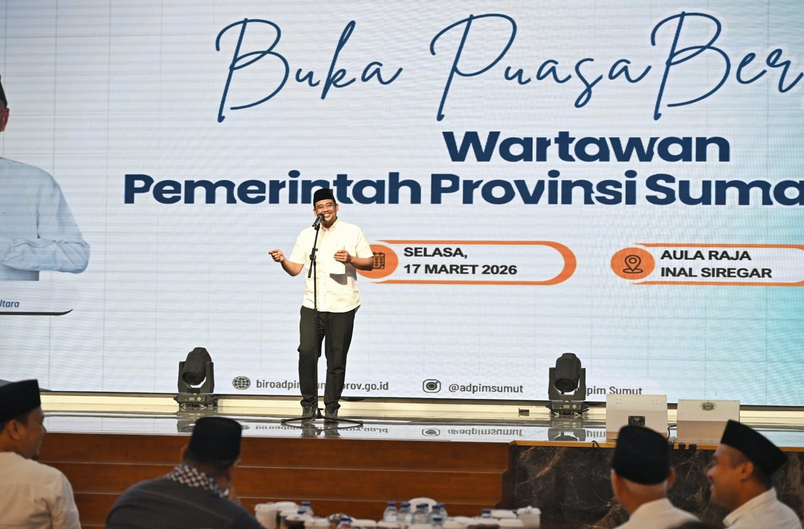 Buka Puasa Bersama Insan Pers, Gubernur Sumut Tekankan Pentingnya Kebebasan Pers