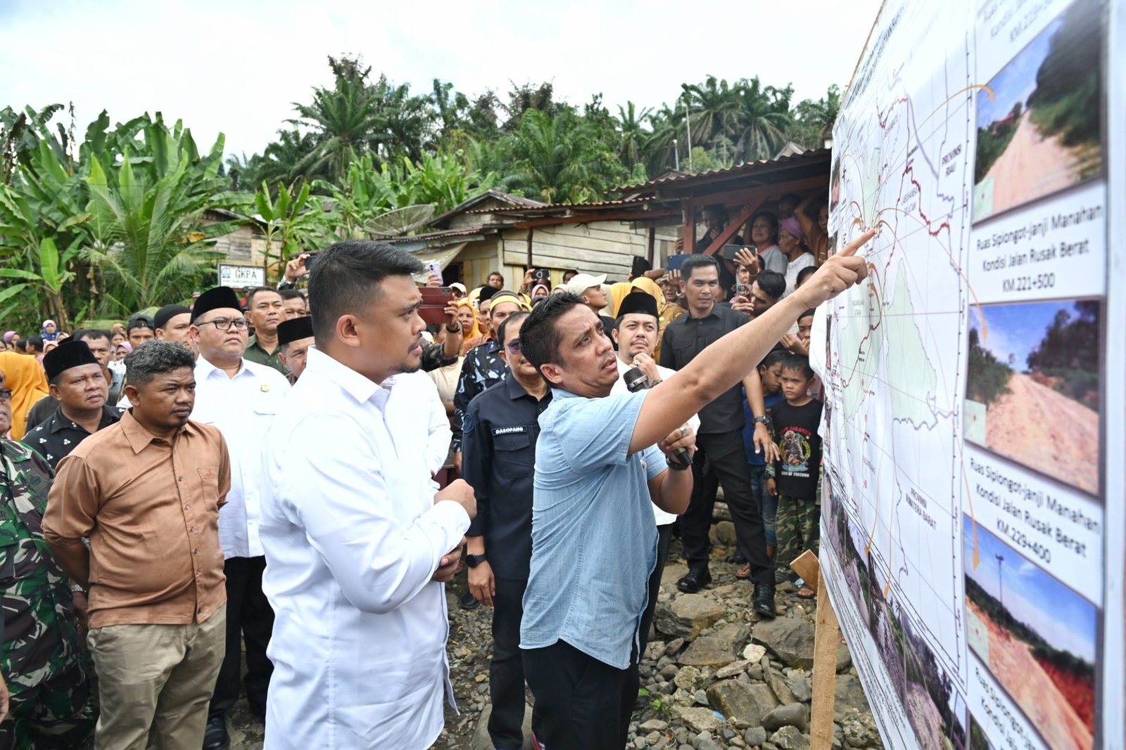 Sempat Terhenti Akibat Topan Ginting Terjaring OTT KPK, Gubernur Bobby Nasution Bangun Jalan Sipiongot Usai Lebaran