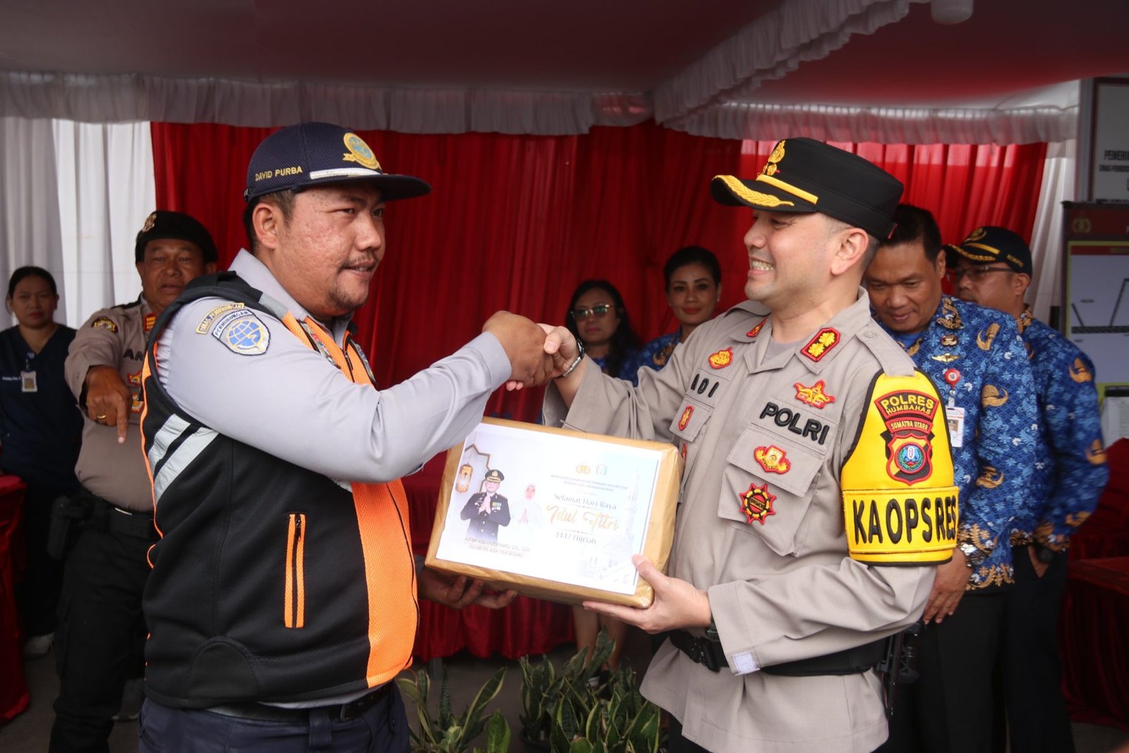 Optimalkan Pengamanan Lebaran, Kapolres Humbahas Kunjungi Pos Pam dan Pos Yan