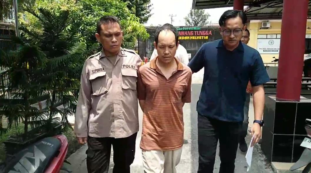IRT di Medan Helvetia Dianiaya Tetangga Pakai Pahat, Pelaku Ditangkap Polisi