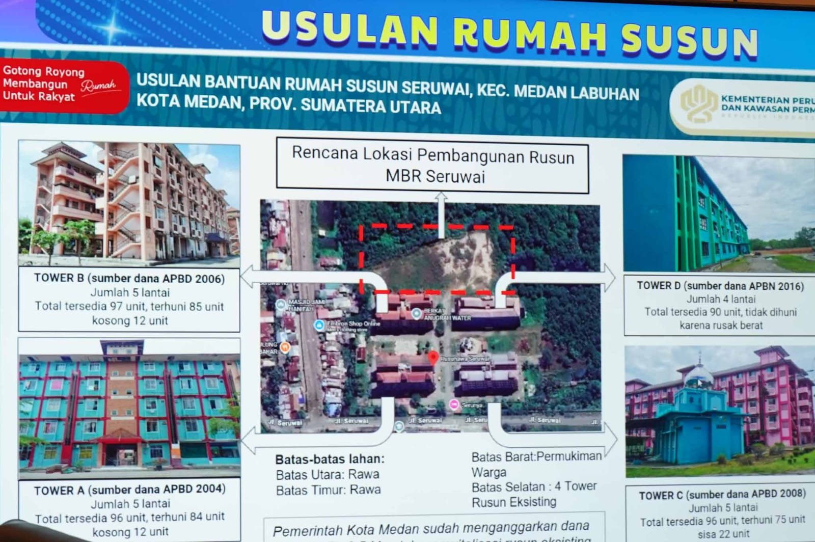 90 Unit Rumah Susun Seruwai Rusak Berat