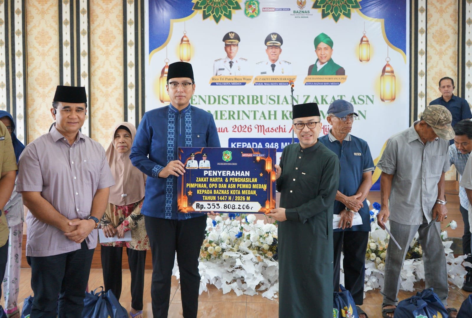 Jelang Idulfitri, Wali Kota Medan Salurkan Zakat ASN Pemko Medan Kepada 948 Mustahik