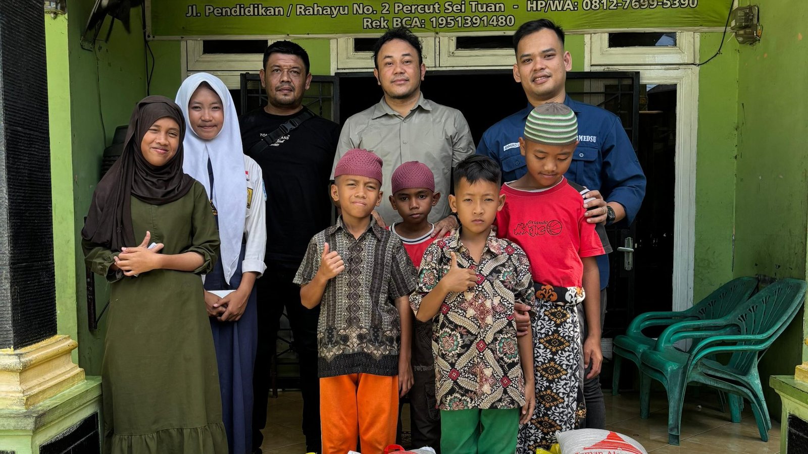 Permedsu Salurkan Bantuan Beras untuk Anak Panti Asuhan di Percut Sei Tuan